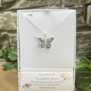 Paua Shell Butterfly Necklace