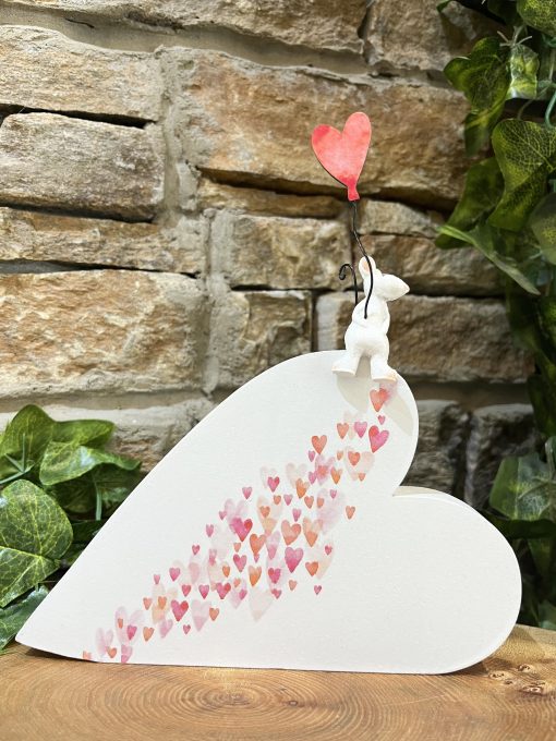 Love Heart Mouse Plaque