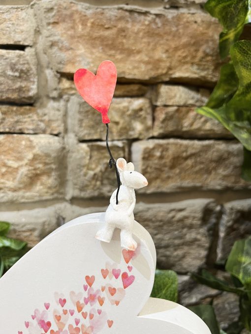 Love Heart Mouse Plaque - Image 2