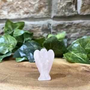 Rose Quartz Crystal Angel 3.5cm