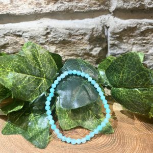 Aquamarine Crystal Faceted Bracelet