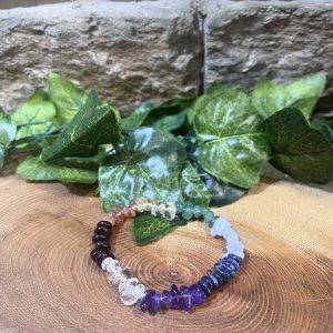 Chakra Crystal Free Form Bracelet