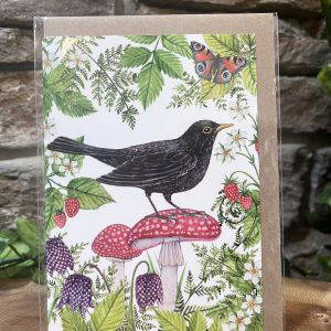 Woodland Magick Card Blackbird