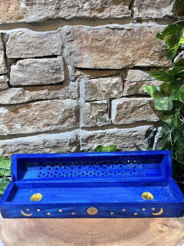 Sun & Moon Incense Box Blue - Image 2