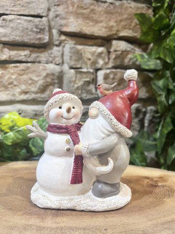 Santa, Snowman & Robin Ornament