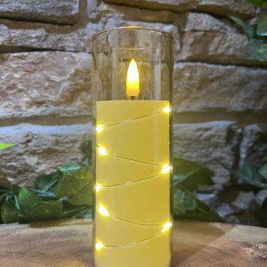 Soft Glow LED Candle Bronze