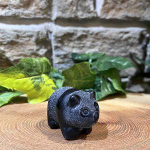 Obsidian Crystal Panda 4cm