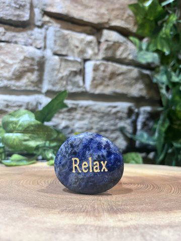 Sodalite Crystal Smooth Stone Relax
