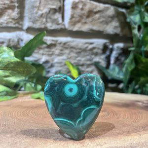 Malachite Crystal Heart 4cm