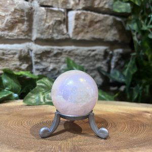 Rose Aura Crystal Sphere 4cm