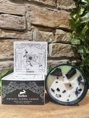 HopHare Crystal Candle Obsidian