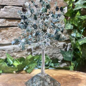 Moss Agate Crystal Tree 22cm