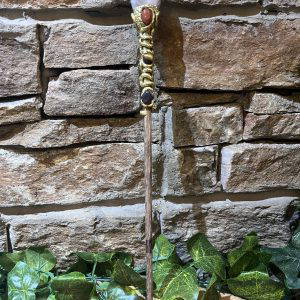 Agate Crystal Wooden Wand