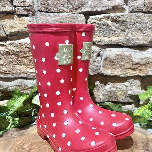 Red Spotted Welly Planter