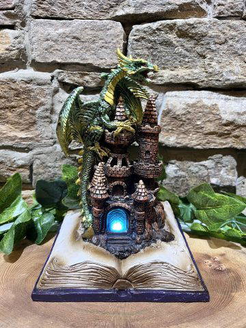 LED Enchanted Dragon Book Ornament - Image 3