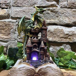 LED Enchanted Dragon Book Ornament