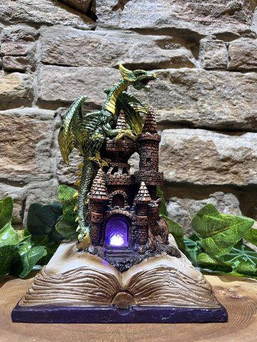 LED Enchanted Dragon Book Ornament