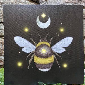 Honey Bee LED Light Up Canvas