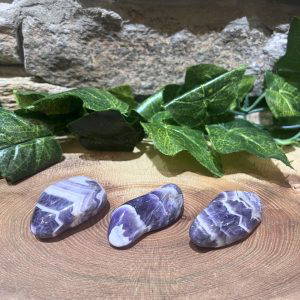 Chevron Amethyst Crystal Tumble 4cm