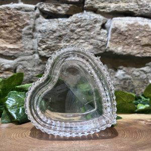 Glass Heart Trinket Box
