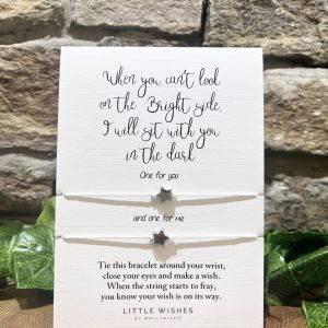 I’ll Sit With You In The Dark Double Wish String Bracelet