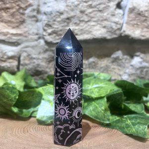 Celestial Obsidian Crystal Tower Pink