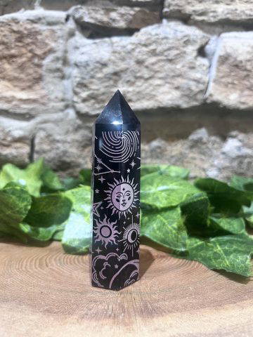 Celestial Obsidian Crystal Tower Pink