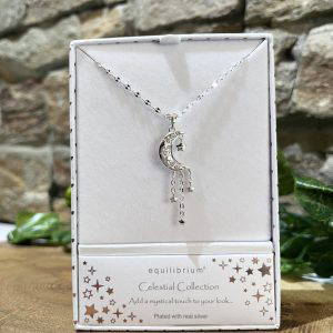 Celestial Moon Cascade Necklace