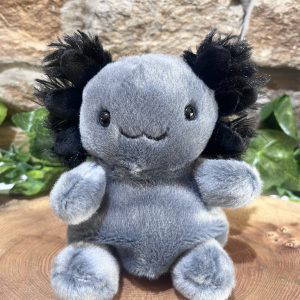 Onyx Black Axolotl Palm Pal