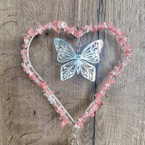 Crystal Chime Cherry Butterfly