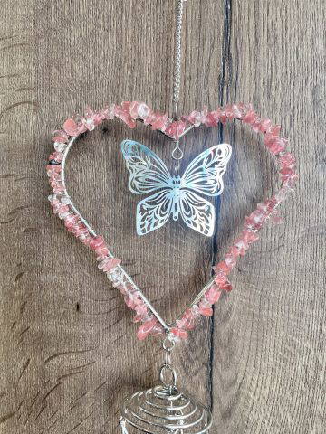 Crystal Chime Cherry Butterfly