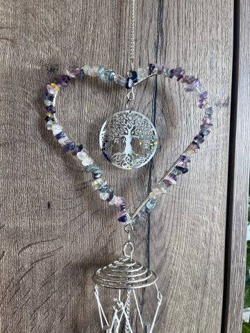 Crystal Chime Fluorite Tree Of Life
