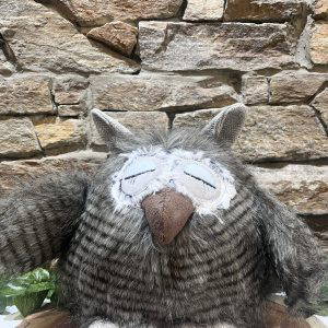 Fluffy Brown Owl Door Stop