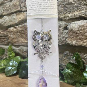 Owl Suncatcher Lilac