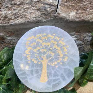 Selenite Charging Plate Tree Of Life