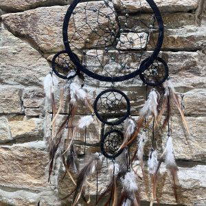 Black & Brown Feather Dreamcatcher