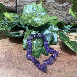 Crystal Chip Bracelet - Amethyst