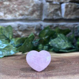 Rose Quartz Crystal Heart 3cm