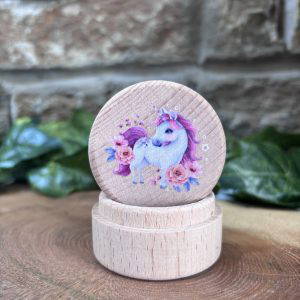 Wooden Tooth Fairy Box Unicorn