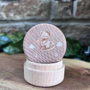 Wooden Tooth Fairy Box Teddy Bear