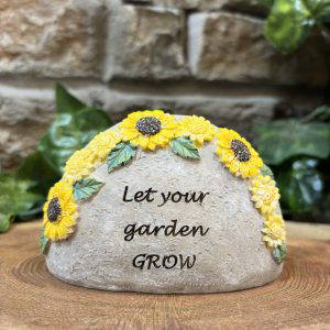 Sunflowers Garden Pebble Ornament