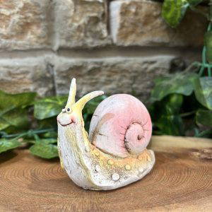 Happy Snail Ornament Pastel Pink