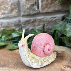 Happy Snail Ornament Pink
