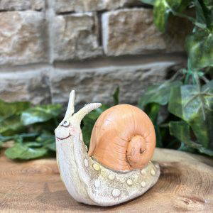 Happy Snail Ornament Tangerine