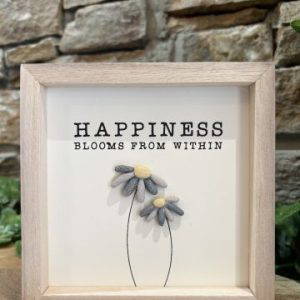Happiness Blooms Wooden Plaque