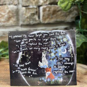 Fox Under The Moon Pin Forget Me Not