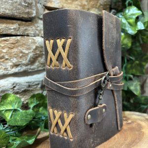 Ancient Leather Journal With Key