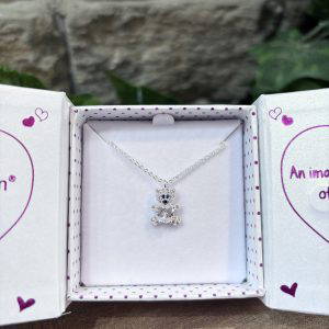 Sparkling Little Teddy Necklace