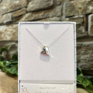 2 Tone Heart Necklace