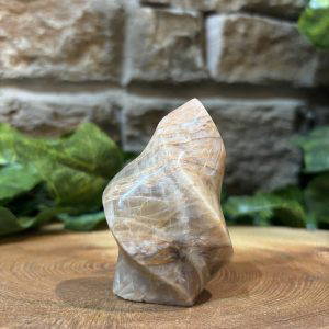 Moonstone Crystal Flame 6.5cm